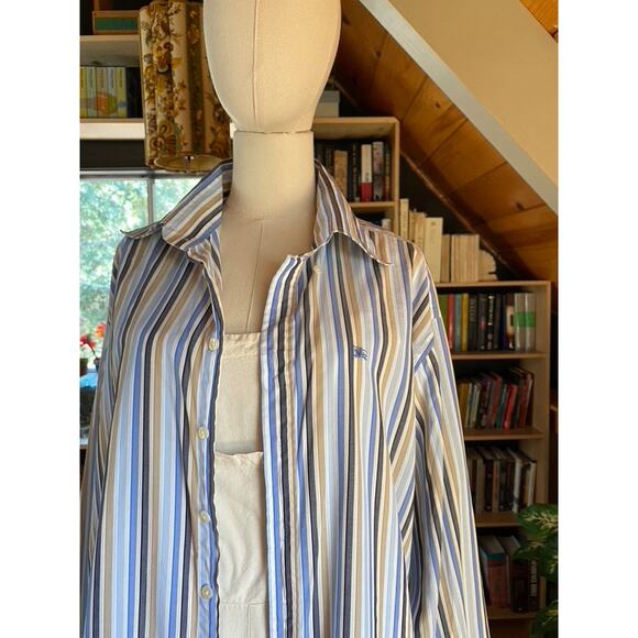 Burberry Shirt Blue Stripe - Picture 2 of 5